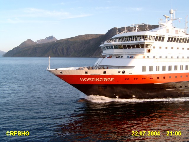 Schiffsbegenung MS NORDNORGE