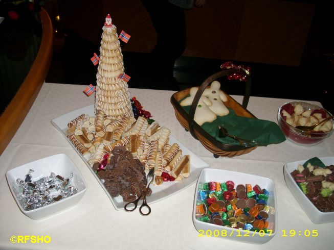 Kransekake auf dem Julebord
