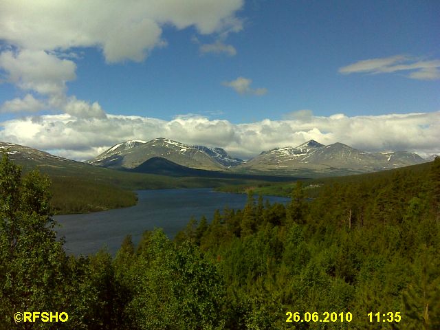 Rondane vom Aussichtspunkt Sohlbergsplassen