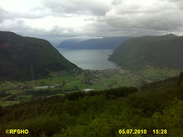 Blick auf Vik von Storesvingen