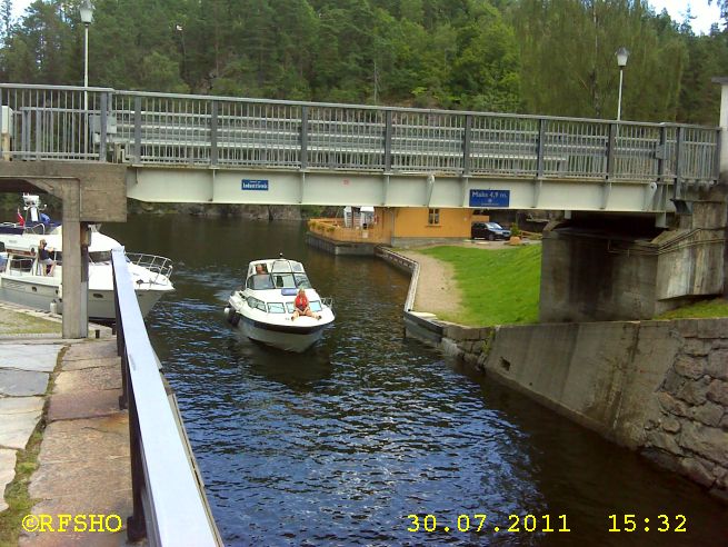 Løveid, Telemarkskanalen Schleuse