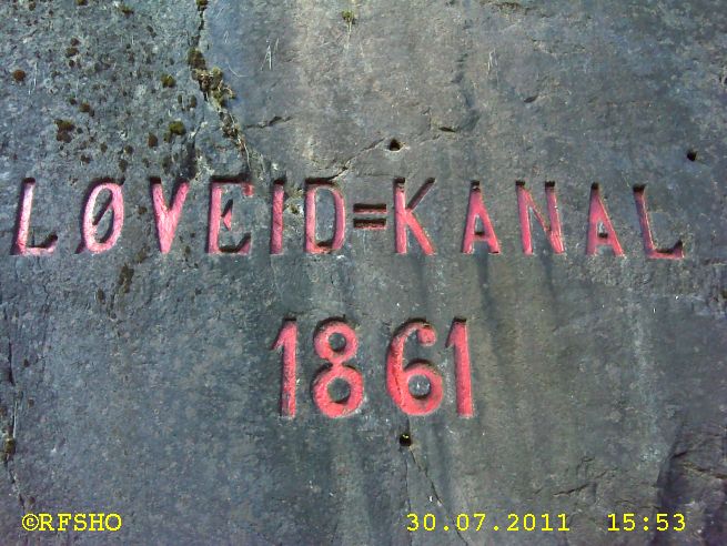 Løveid, Telemarkskanalen Schleuse