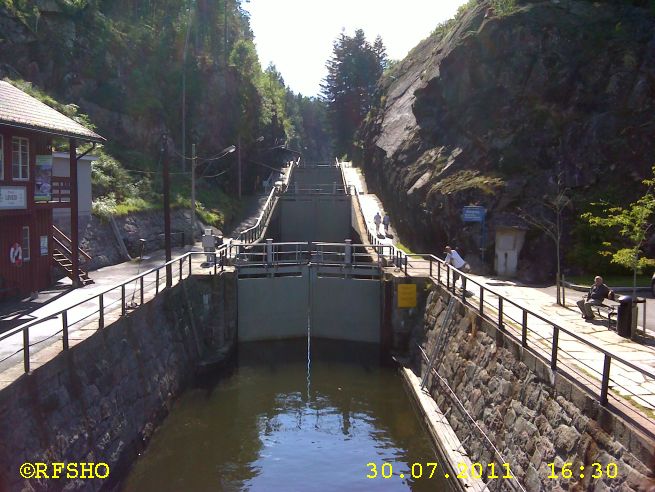 Løveid, Telemarkskanalen Schleuse