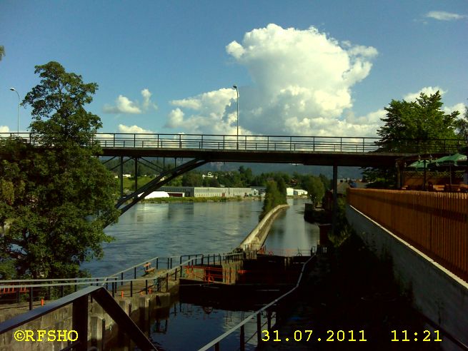 Ulefoss, Telemarkskanalen Schleuse