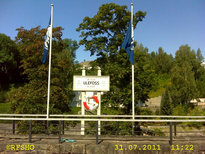 Ulefoss, Telemarkskanalen Schleuse
