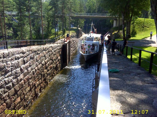 Vrangfoss, Telemarkskanalen Schleuse