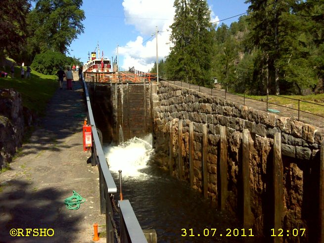 Vrangfoss, Telemarkskanalen Schleuse