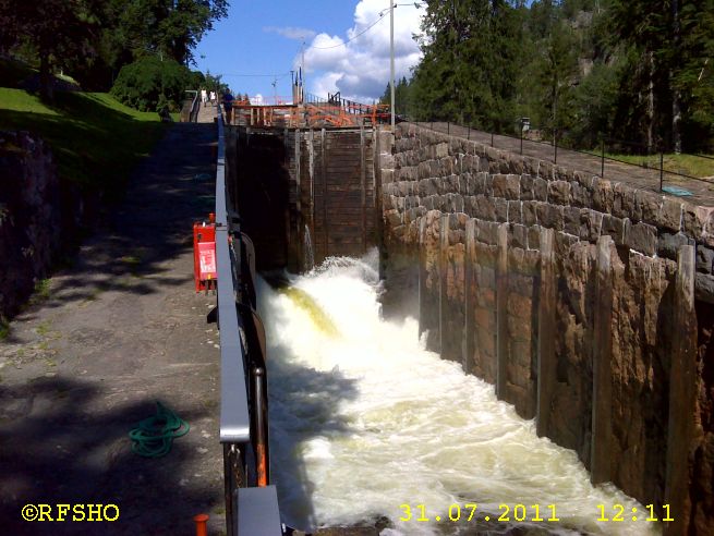 Vrangfoss, Telemarkskanalen Schleuse
