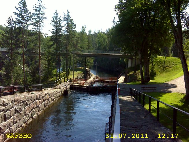 Vrangfoss, Telemarkskanalen Schleuse