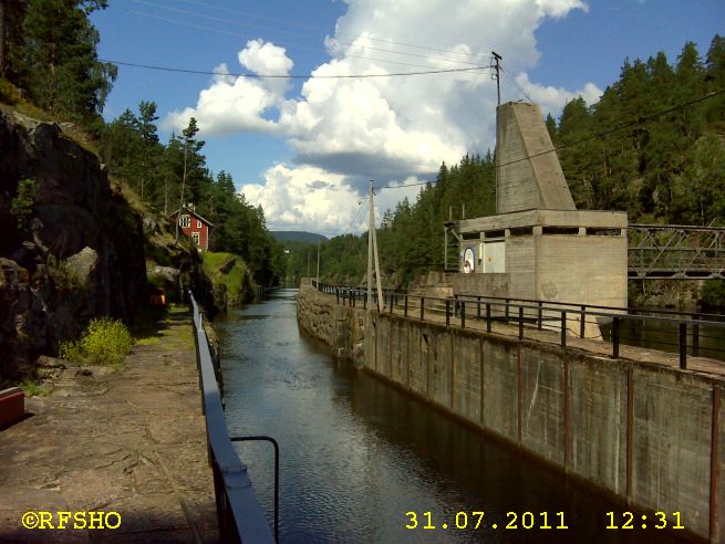 Vrangfoss, Telemarkskanalen Schleuse