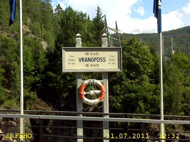 Vrangfoss, Telemarkskanalen Schleuse