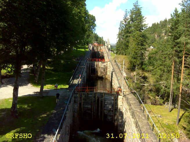 Vrangfoss, Telemarkskanalen Schleuse