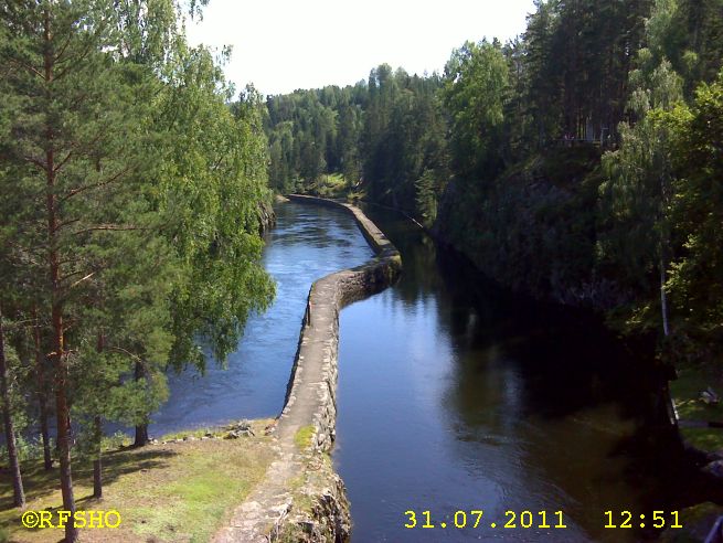 Vrangfoss, Telemarkskanalen Schleuse