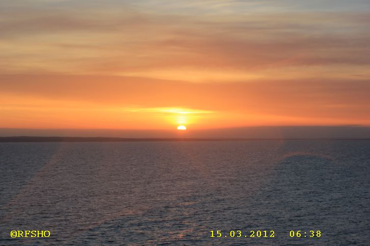Sonnenaufgang im Oslofjord