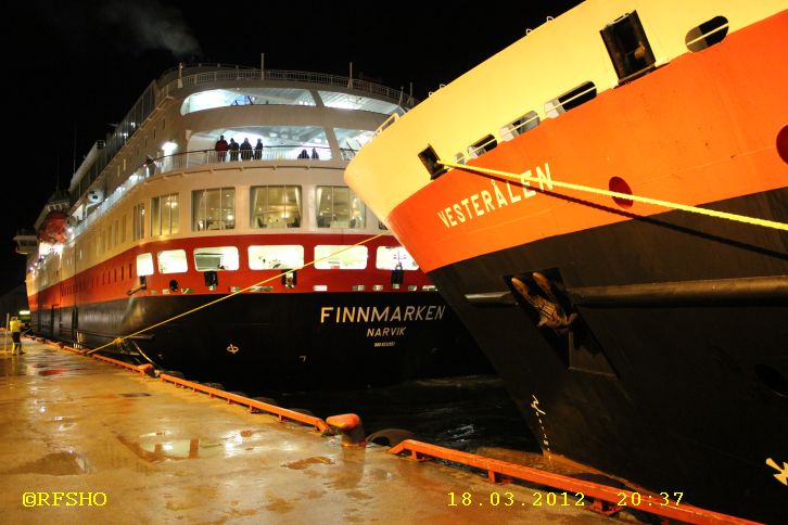 <b>Begegnung MS FINNMARKEN in Rørvik