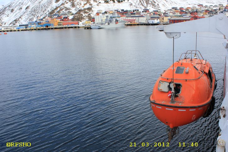 Rettungsübung in Honningsvåg