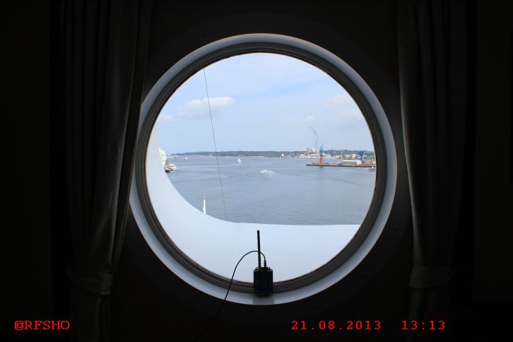 Ausblick aus der Kabine nach vorn