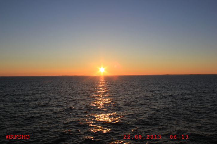 Sonnenaufgang im Oslofjord