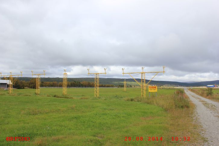 Røros Lufthavn, Einflugschneise