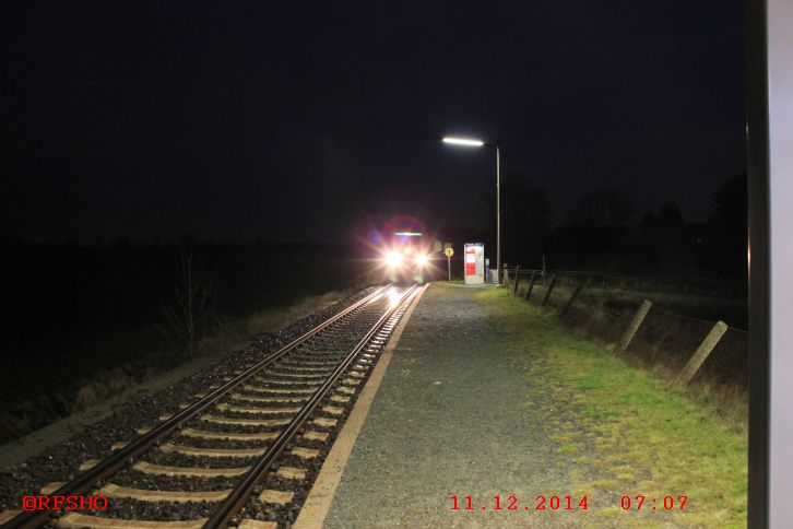 Bahnhof Schönewörde, Fahrt mit RB 14944 nach Uelzen