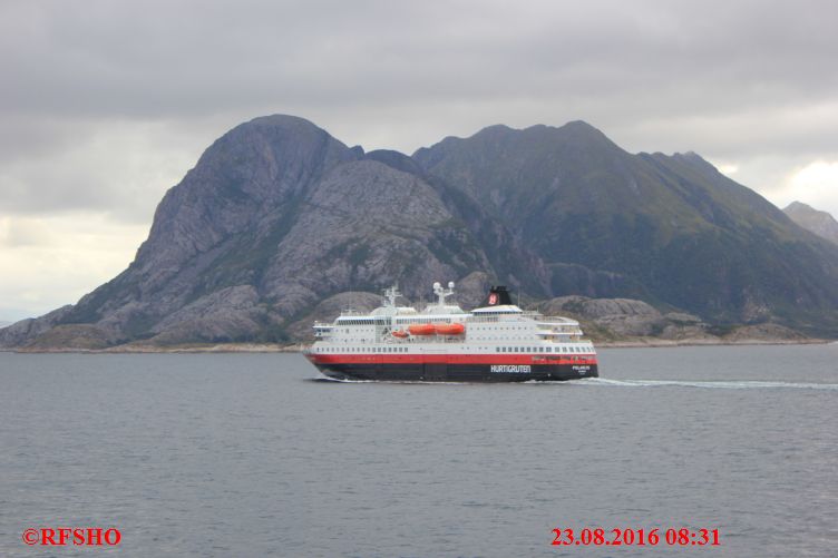 Ørnes − Nesna, Begegnung MS POLARLYS