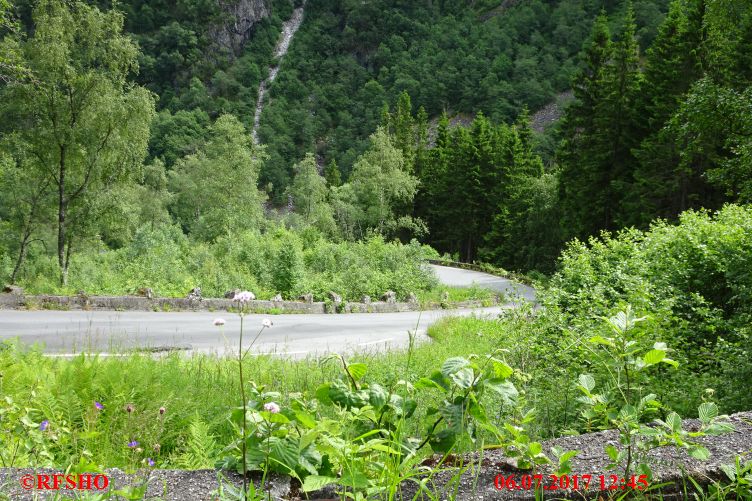 Stalheim Hotel, 18% Gefälle