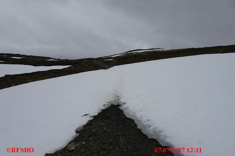 kurze Wanderung vom Snøvegen (Flotvatnet)