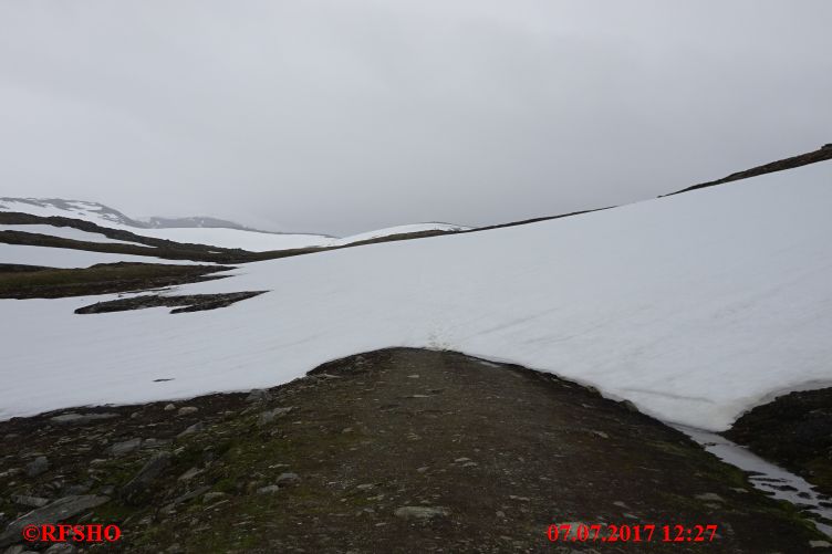 kurze Wanderung vom Snøvegen (Flotvatnet)