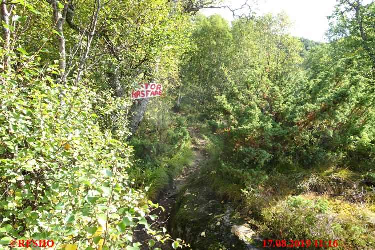 Digermulen, Wanderung zum Kaiservarden