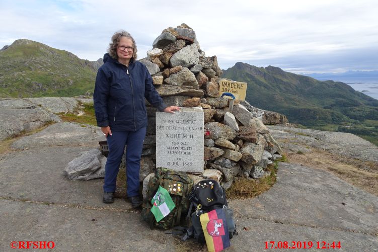 Digermulen, Wanderung zum Kaiservarden