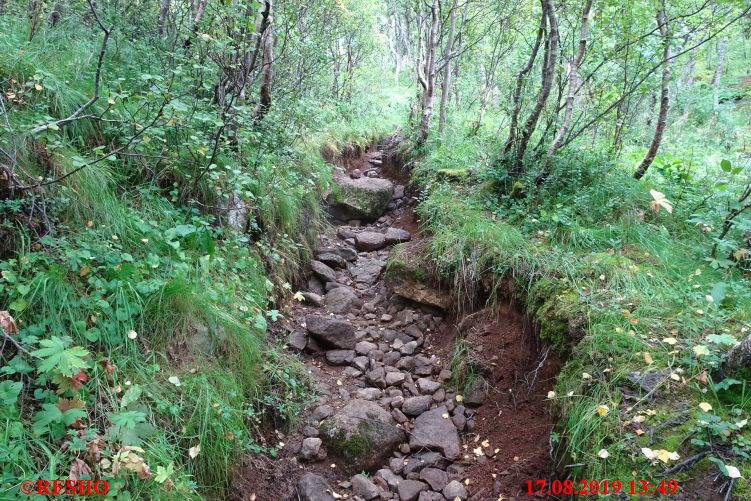 Digermulen, Wanderung zum Kaiservarden