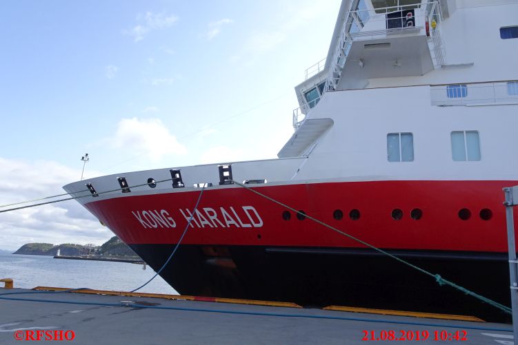 MS KONG HARALD in Trondheim