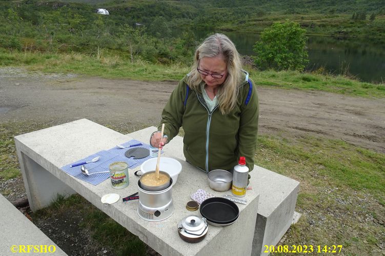 Mittagspause am Holmevatnet