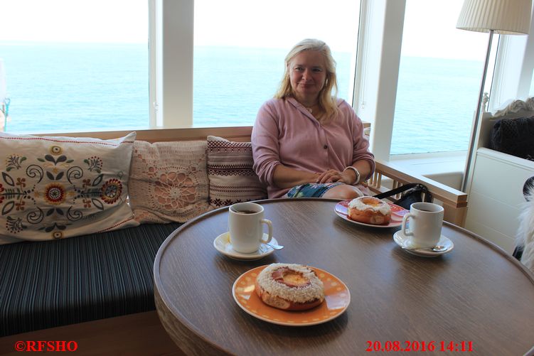 Teatime auf der MS KONG HARALD