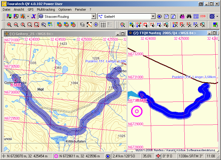 Strassenrouting