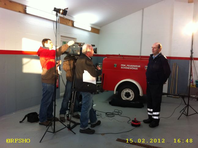 Fernsehteam und OrtsBm R. Feldmann