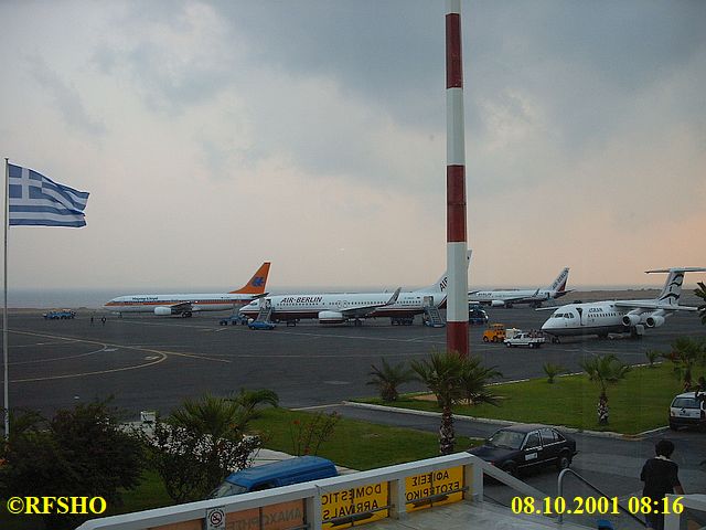 Kreta 08.10.2001, Rückflug
