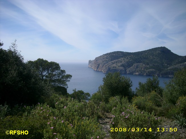 Blick auf Cap de Llamp (von 31S 450641 4375759)