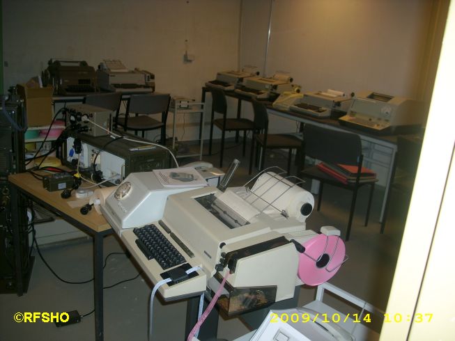 Fernschreibzentrale im Regierungsbunker