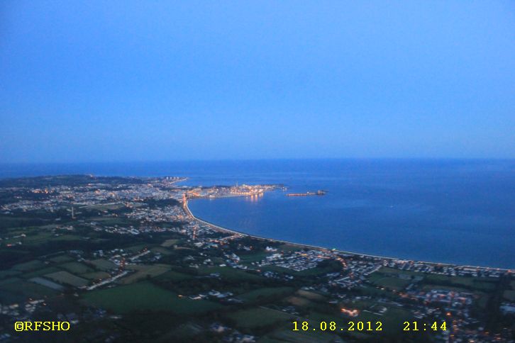Flug Guernsey − Jersey − Hannover Air Berlin AB2970 DASH8-Q400
