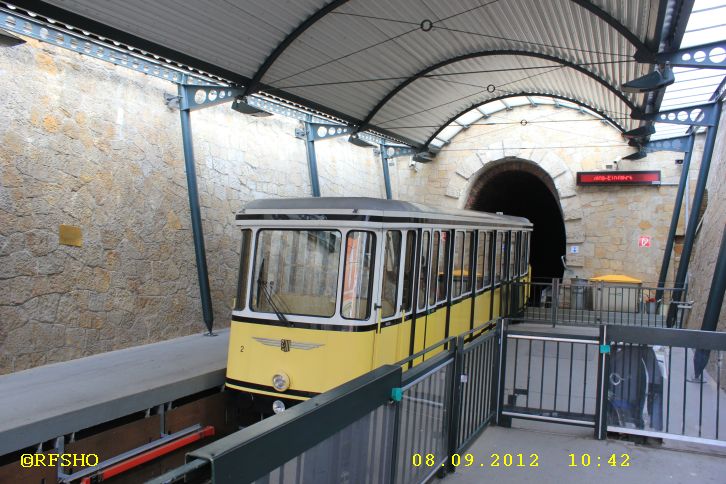 Dresdner Standseilbahn im Ortsteil Löschwitz
