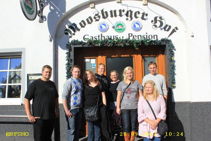 Ankunft am Hotel in Moosburg