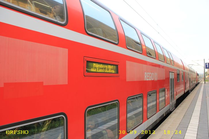 Fahrt mit dem RE nach Moosburg