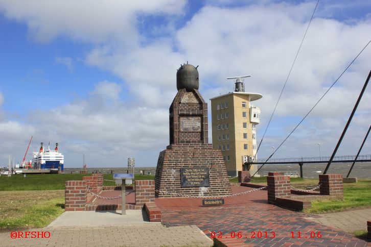 Minensucherdenkmal an der Alten Liebe, Cuxhaven