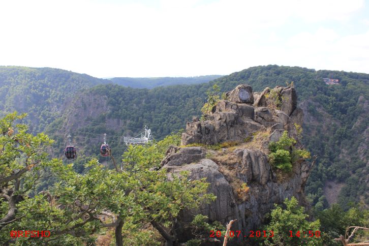 Ausblick vom Hexentanzplatz in Thale