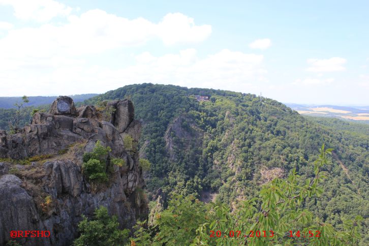 Ausblick vom Hexentanzplatz in Thale