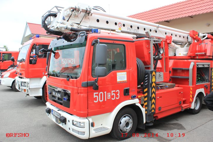 Besichtigung der Berufsfeuerwehr in Radziejow