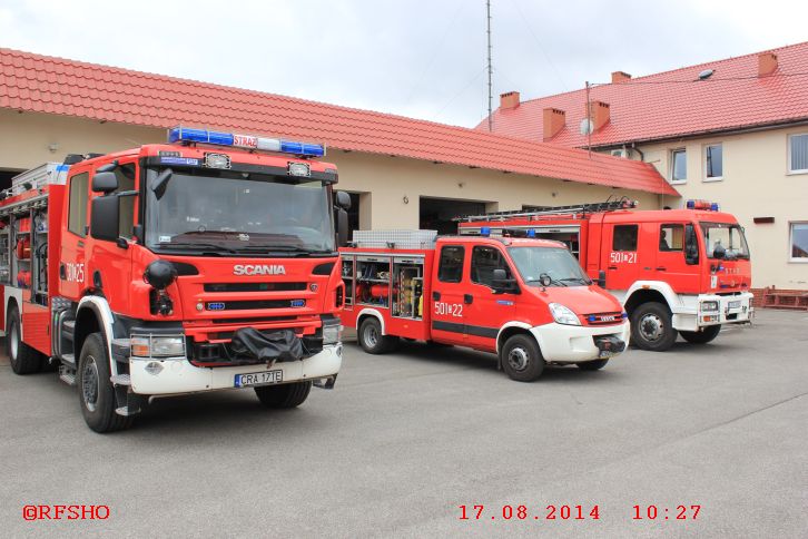 Besichtigung der Berufsfeuerwehr in Radziejow