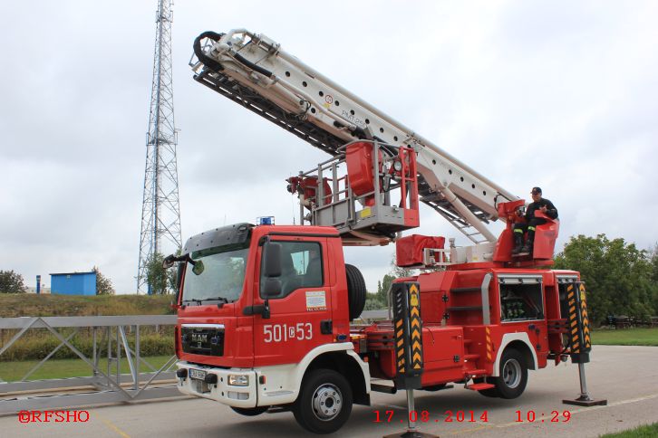 Besichtigung der Berufsfeuerwehr in Radziejow