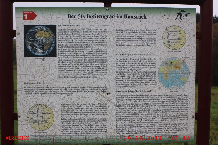 Der 50. Breitengrad im Hunsrück